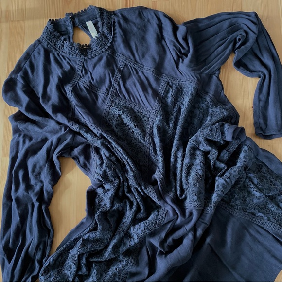 NWOT Xhilaration Lace Sheer Midi Dress - Picture 4 of 14